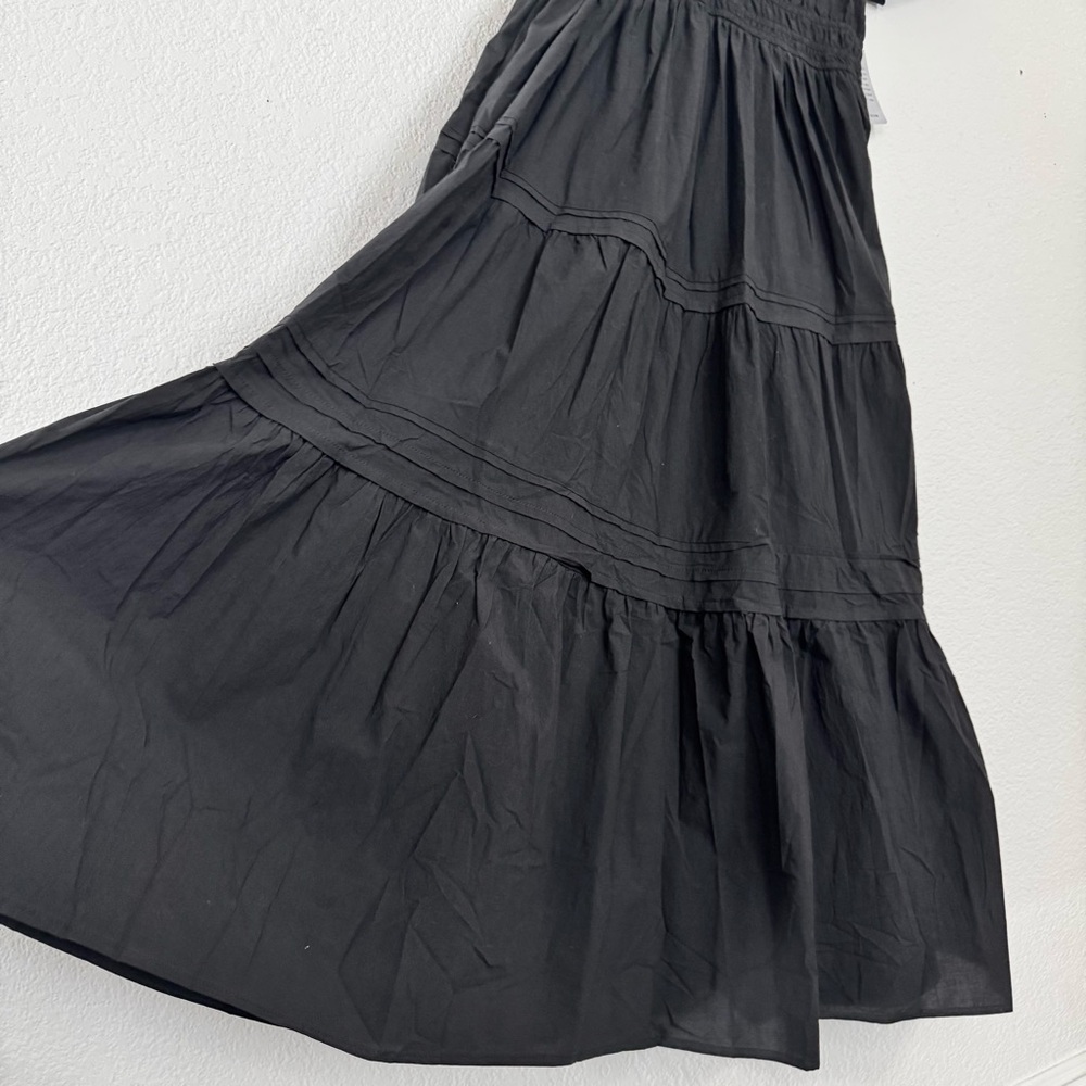 NEW WITH TAGS! Black Tiered Cotton Maxi Dress by Stitchdrop from Nordstrom - Picture 8 of 10